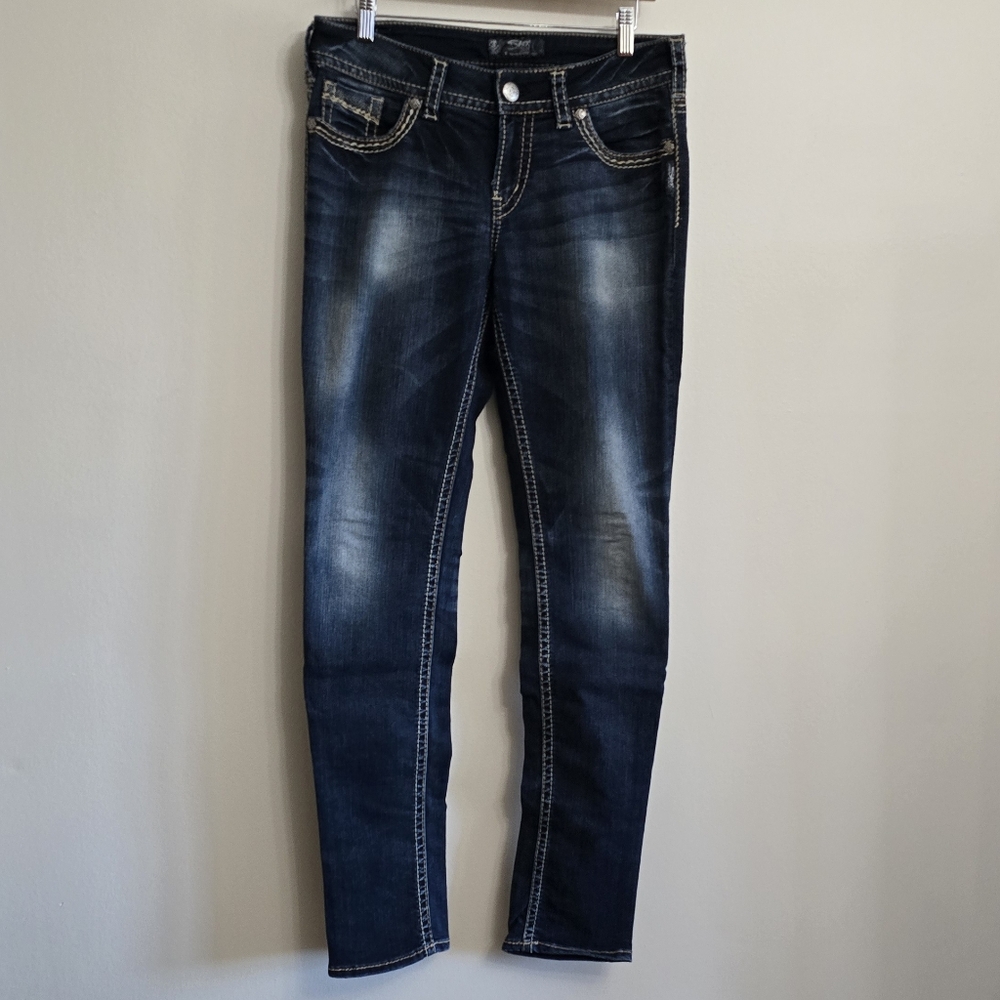 Silver Suki Skinny Jeans - Dark Wash